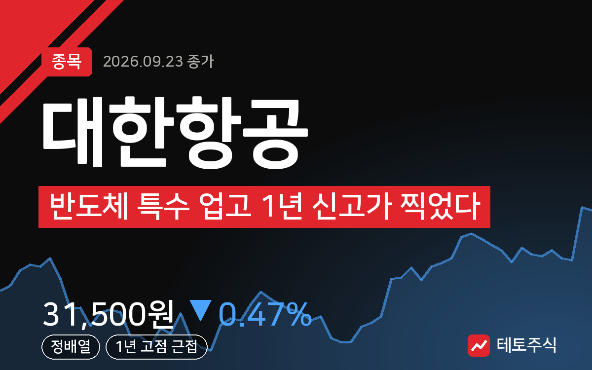 대한항공 핵심 요약